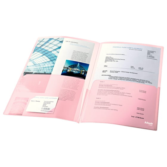 Dossier Canguro De Polipropileno Cristal A4 Doble 180 Mc.