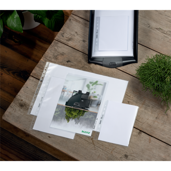 Funda A5 Leitz Recycle, Co2 Compensado Transparente A5 100 Micras