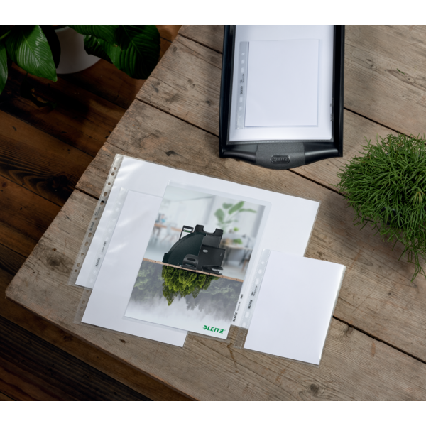 Funda A5 Leitz Recycle, Co2 Compensado Transparente A5 100 Micras