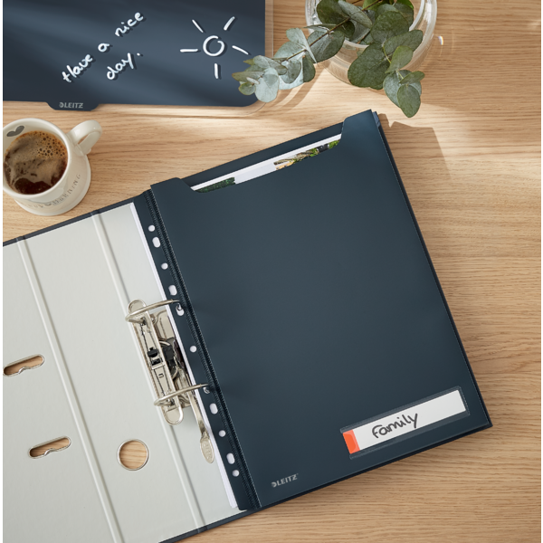 Funda De Privacidad De Alta Capacidad Leitz Cosy Gris Terciopelo A4