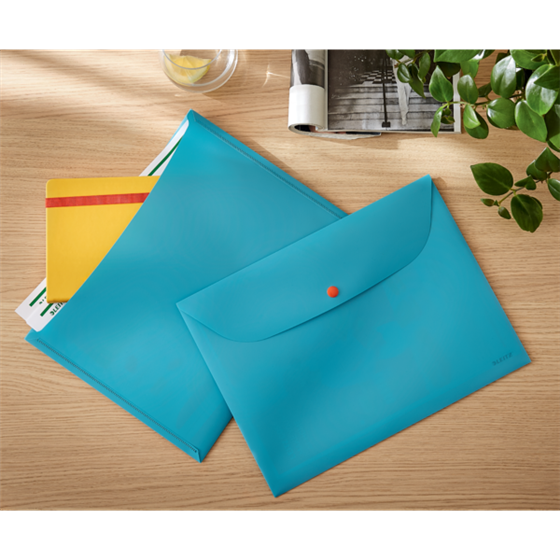 Sobre De Privacidad Con Dos Bolsillos Leitz Cosy Gris Terciopelo