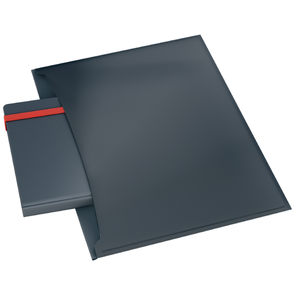 Sobre De Privacidad Con Dos Bolsillos Leitz Cosy Gris Terciopelo