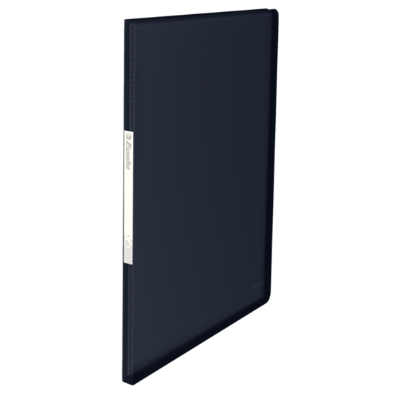 Carpeta De Fundas Vivida De Esselte De Tapas Flexibles, Translúcida Vivida Negro