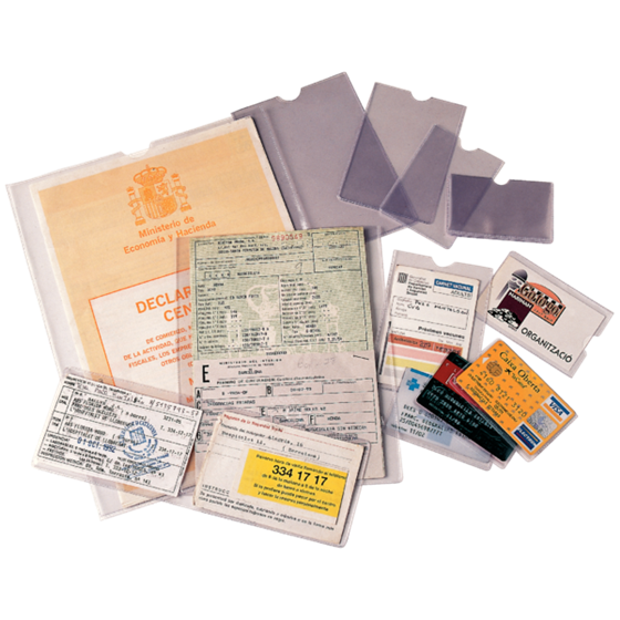 Portacarnets Transparente 140 Mc.