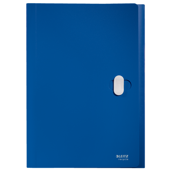 Carpeta Acordeón Leitz Recycle, Co2 Compensado Azul A4