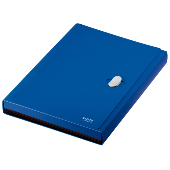 Carpeta Acordeón Leitz Recycle, Co2 Compensado Azul A4