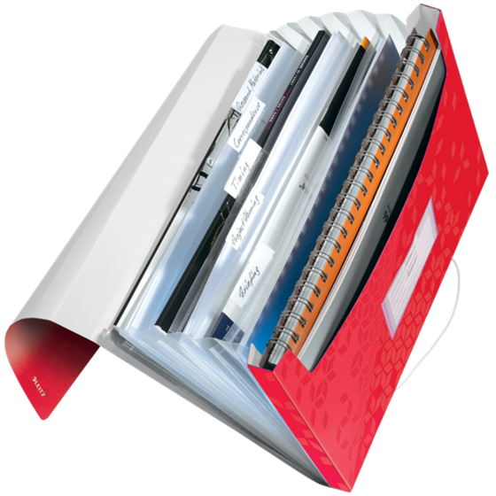 Carpeta Acordeón Wow De Leitz Rojo