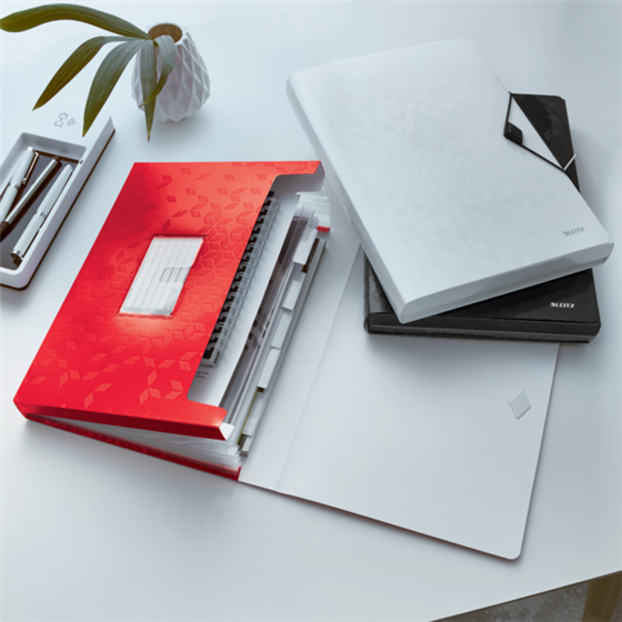 Carpeta Acordeón Wow De Leitz Rojo