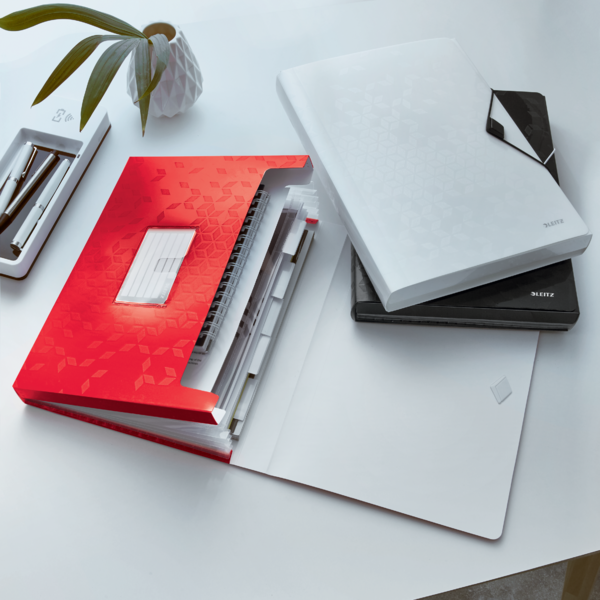 Carpeta Acordeón Wow De Leitz Rojo