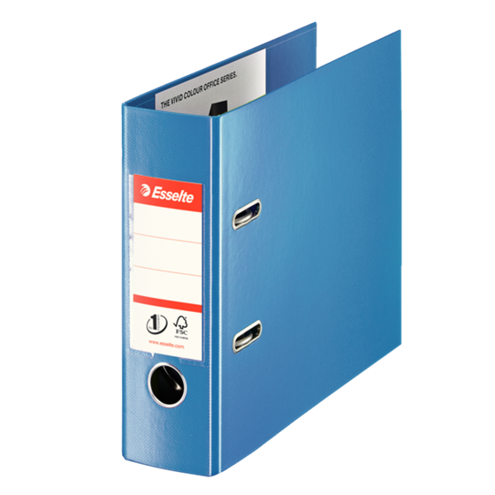 Archivador De Palanca A5 Prolongado De PP Vivida N.º 1 De Esselte Vivida Azul Cabinet Lomo: 75 Mm.