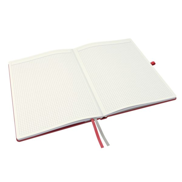 Cuaderno Leitz Complete A4 cuadriculado con tapas rígidas Rojo 80 H. 100 g.