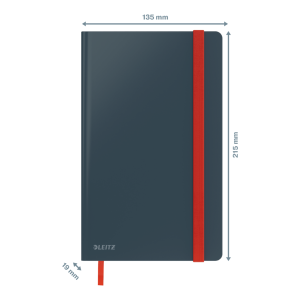 Cuaderno Leitz Cosy Touch cuadriculado con tapa dura A5 80 H. Papel de 100 grs, certificado FSC®.