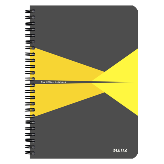 Cuaderno Leitz Office A5 cuadriculado, encuadernación Wiro con tapas de PP Surtidos 90 H. 90 g.