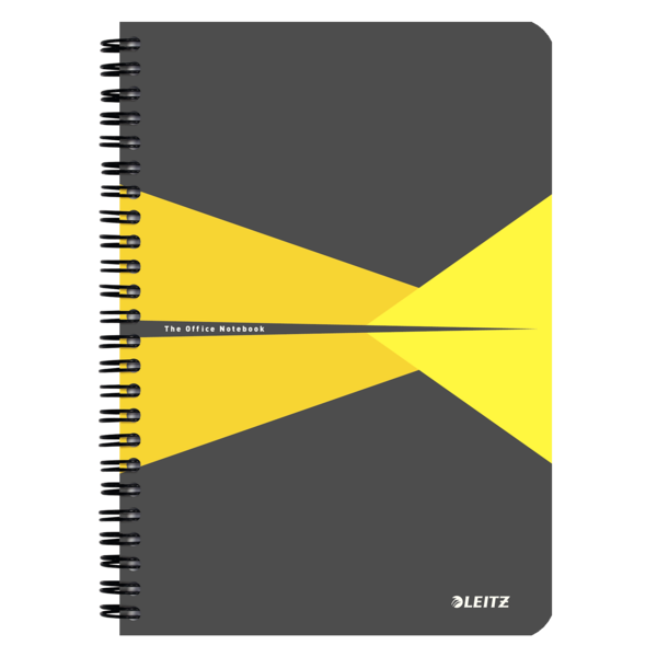 Cuaderno Leitz Office A5 cuadriculado, encuadernación Wiro con tapas de PP Surtidos 90 H. 90 g.