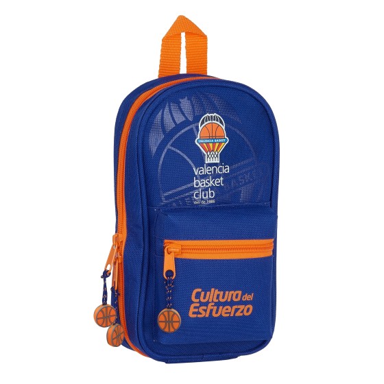 Estuche Escolar VALENCIA BASKET Vacío 12 x 23 x 5 cm.
