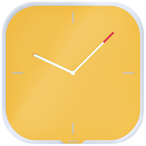 Reloj de pared de cristal silencioso Leitz Cosy 30 x 4 x 30 cm.