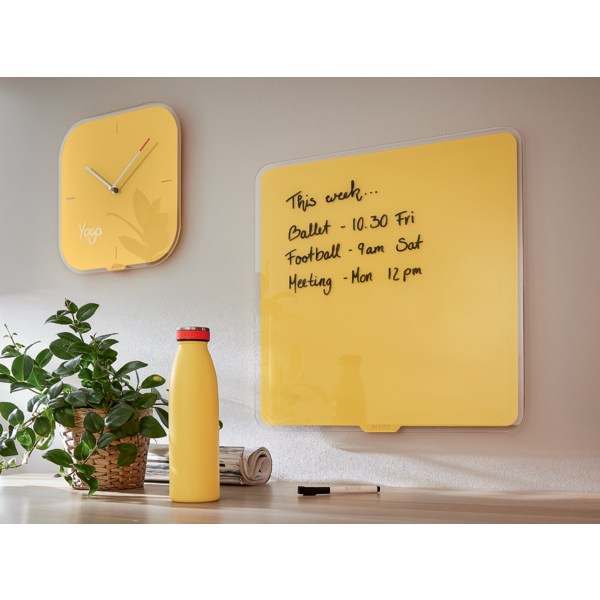 Reloj de pared de cristal silencioso Leitz Cosy 30 x 4 x 30 cm.