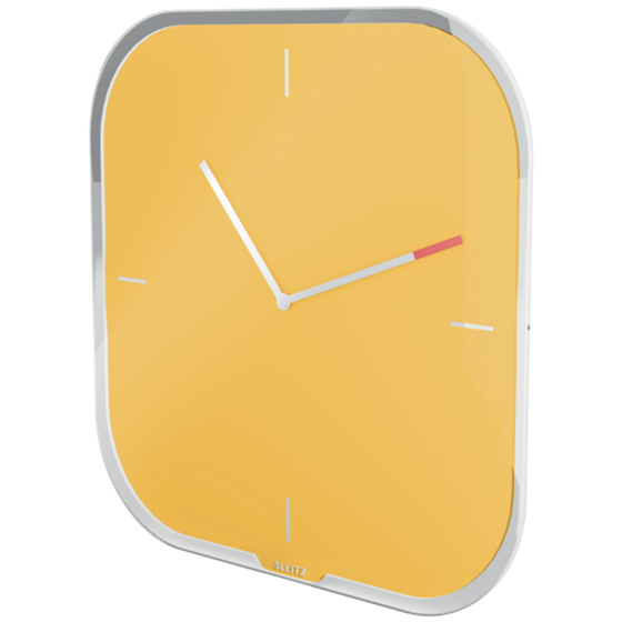 Reloj de pared de cristal silencioso Leitz Cosy 30 x 4 x 30 cm.