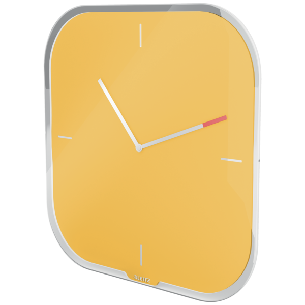 Reloj de pared de cristal silencioso Leitz Cosy 30 x 4 x 30 cm.