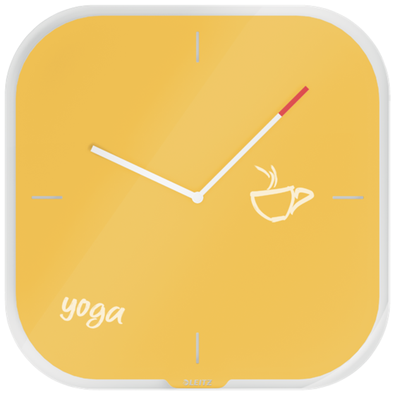 Reloj de pared de cristal silencioso Leitz Cosy 30 x 4 x 30 cm.