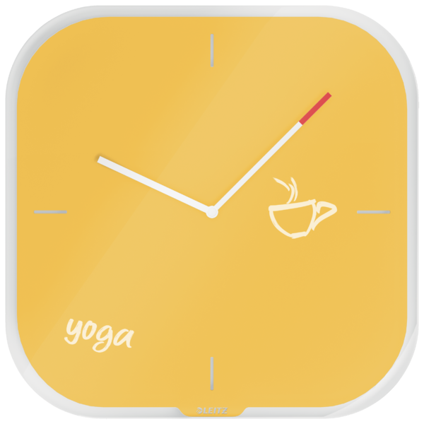 Reloj de pared de cristal silencioso Leitz Cosy 30 x 4 x 30 cm.