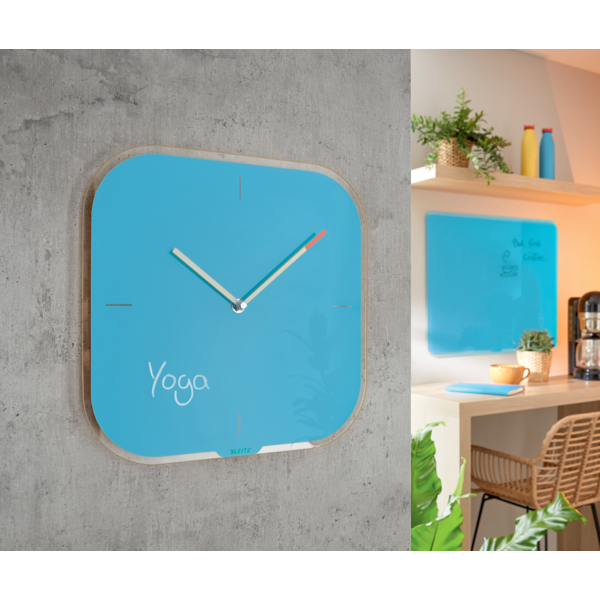 Reloj de pared de cristal silencioso Leitz Cosy 30 x 4 x 30 cm.