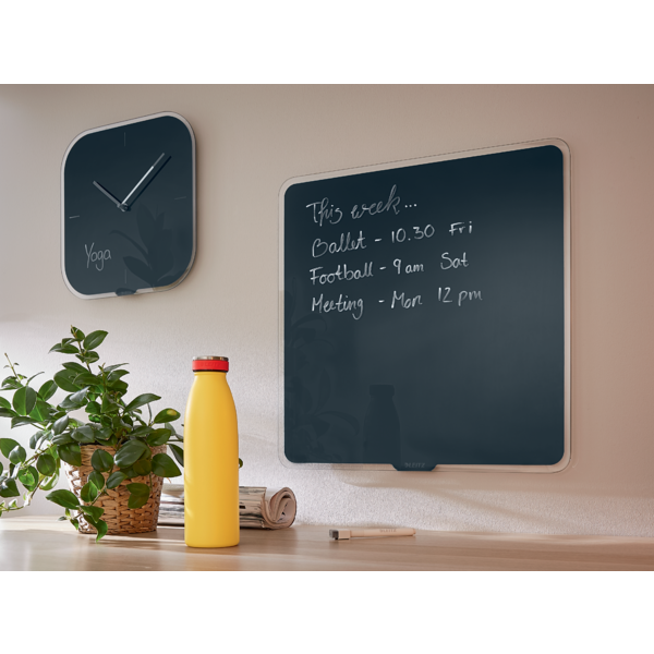 Reloj de pared de cristal silencioso Leitz Cosy 30 x 4 x 30 cm.