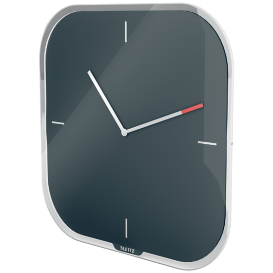 Reloj de pared de cristal silencioso Leitz Cosy 30 x 4 x 30 cm.