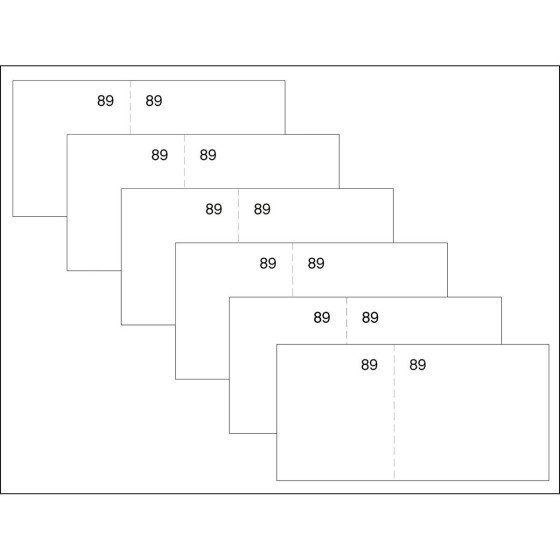 Talonario LOAN Vale Caja 11 x 5 cm. Blanco