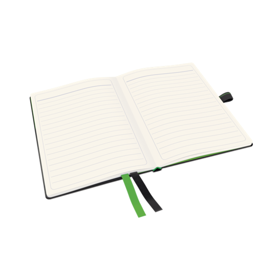 Cuaderno Leitz Complete A6 con rayas con tapas rígidas Negro 80 H. 100 g.