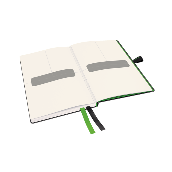 Cuaderno Leitz Complete A6 con rayas con tapas rígidas Negro 80 H. 100 g.