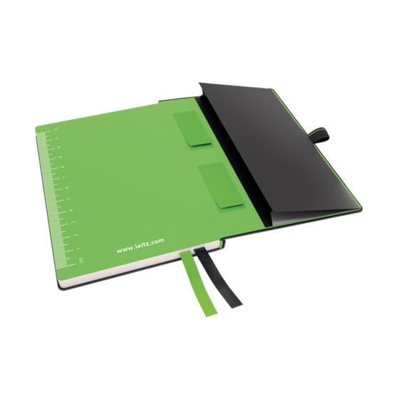 Cuaderno Leitz Complete A6 con rayas con tapas rígidas Negro 80 H. 100 g.