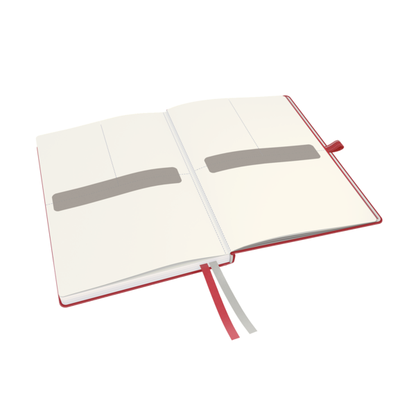 Cuaderno Leitz Complete A5 con rayas con tapas rígidas Rojo 80 H. 100 g.