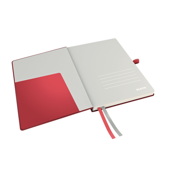 Cuaderno Leitz Complete A5 con rayas con tapas rígidas Rojo 80 H. 100 g.