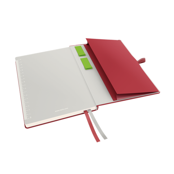 Cuaderno Leitz Complete A5 con rayas con tapas rígidas Rojo 80 H. 100 g.