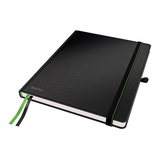 Cuaderno Leitz Complete de tamaño iPad con rayas con tapas rígidas Negro 80 H. 100 g.