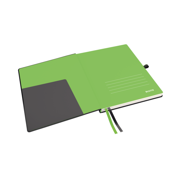 Cuaderno Leitz Complete de tamaño iPad con rayas con tapas rígidas Negro 80 H. 100 g.