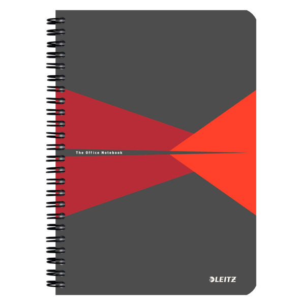 Cuaderno Leitz Office A5 cuadriculado, encuadernación Wiro con tapas de cartón Surtidos 90 H. 90 g.