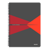 Cuaderno Leitz Office A4 cuadriculado,  encuadernación Wiro con tapas rígidas Rojo 90 H. 90 g.
