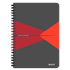Cuaderno Leitz Office A5 cuadriculado, encuadernación Wiro con tapas de PP Rojo 90 H. 90 g.