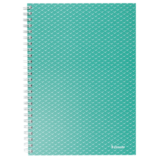 Cuaderno A5 con pauta rayada, encuadernado wiro Esselte Colour'Breeze Verde 80 H. 80 g.