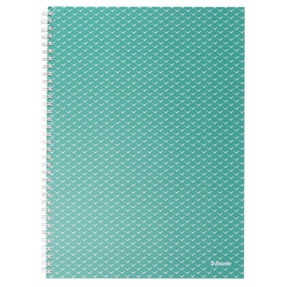 Cuaderno A4 con pauta rayada, encuadernado wiro Esselte Colour'Breeze Verde 80 H. .