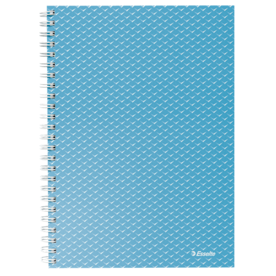 Cuaderno A5 cuadriculado, encuadernado wiro Esselte Colour'Breeze Azul 80 H. .