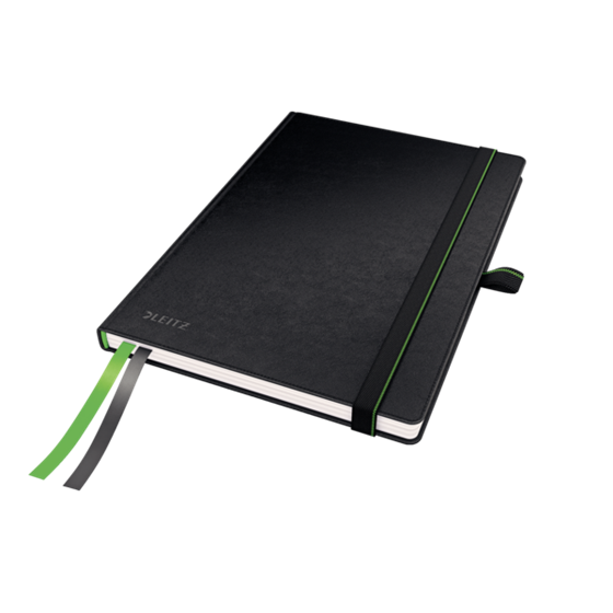 Cuaderno Leitz Complete A5 cuadriculado con tapas rígidas Negro 80 H. 100 g.