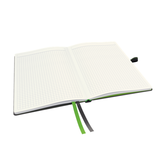 Cuaderno Leitz Complete A5 cuadriculado con tapas rígidas Negro 80 H. 100 g.