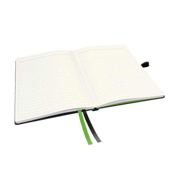 Cuaderno Leitz Complete A5 con rayas con tapas rígidas Negro 80 H. 100 g.