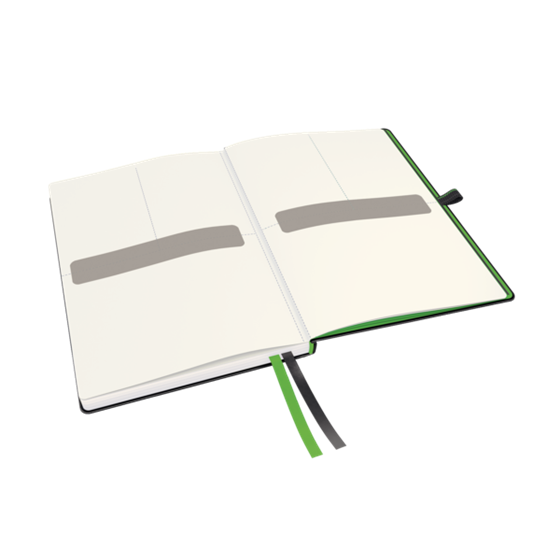 Cuaderno Leitz Complete A5 con rayas con tapas rígidas Negro 80 H. 100 g.