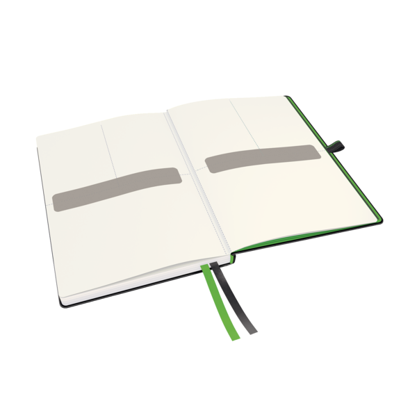 Cuaderno Leitz Complete A5 con rayas con tapas rígidas Negro 80 H. 100 g.