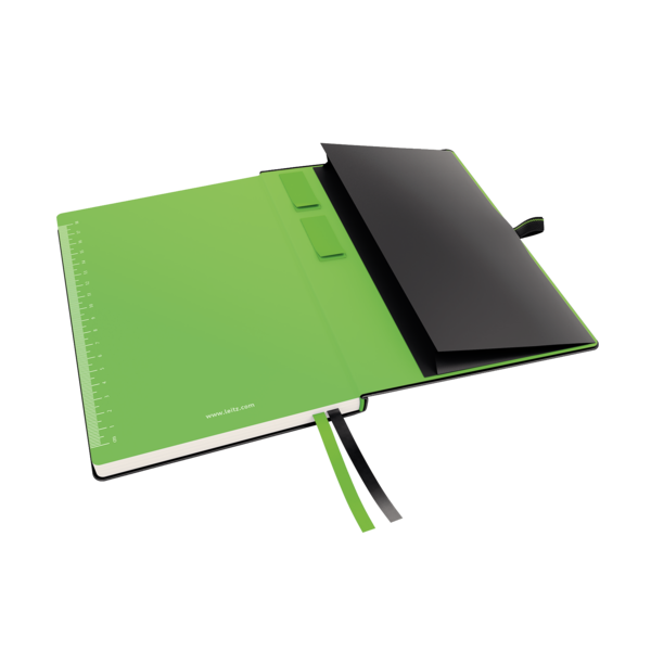 Cuaderno Leitz Complete A5 con rayas con tapas rígidas Negro 80 H. 100 g.