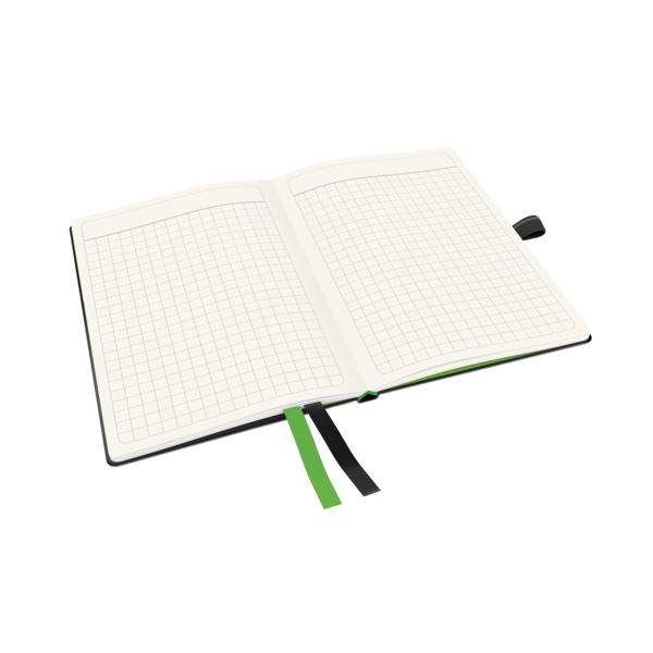 Cuaderno Leitz Complete A6 cuadriculado con tapas rígidas Negro 80 H. 100 g.